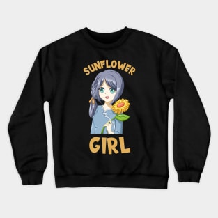 Sunflower Girl Crewneck Sweatshirt